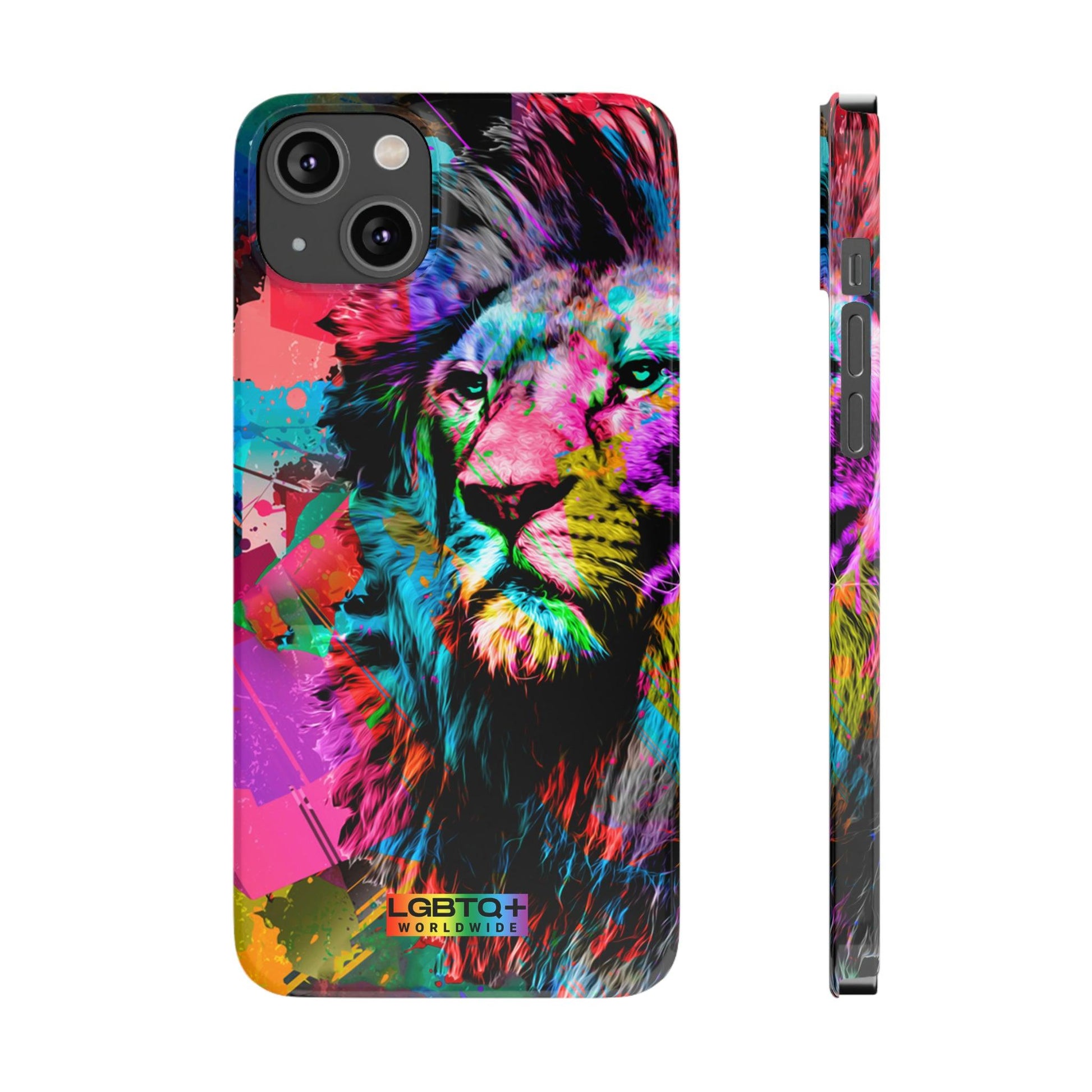 LGBTQWorldwide - ,,STARKER LÖWE" Handyhülle Accessories, Back-to-School, card, Glossy, iPhone, iPhone Cases, Phone accessory, Phone Cases, Samsung Cases, Slim lgbtq Bekleidung Accessoires unisex Zubehör