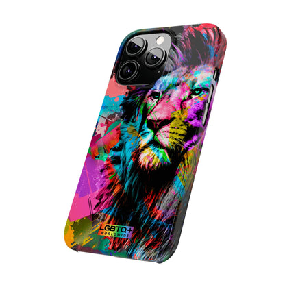 LGBTQWorldwide - ,,STARKER LÖWE" Handyhülle Accessories, Back-to-School, card, Glossy, iPhone, iPhone Cases, Phone accessory, Phone Cases, Samsung Cases, Slim lgbtq Bekleidung Accessoires unisex Zubehör