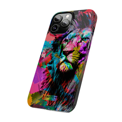 LGBTQWorldwide - ,,STARKER LÖWE" Handyhülle Accessories, Back-to-School, card, Glossy, iPhone, iPhone Cases, Phone accessory, Phone Cases, Samsung Cases, Slim lgbtq Bekleidung Accessoires unisex Zubehör