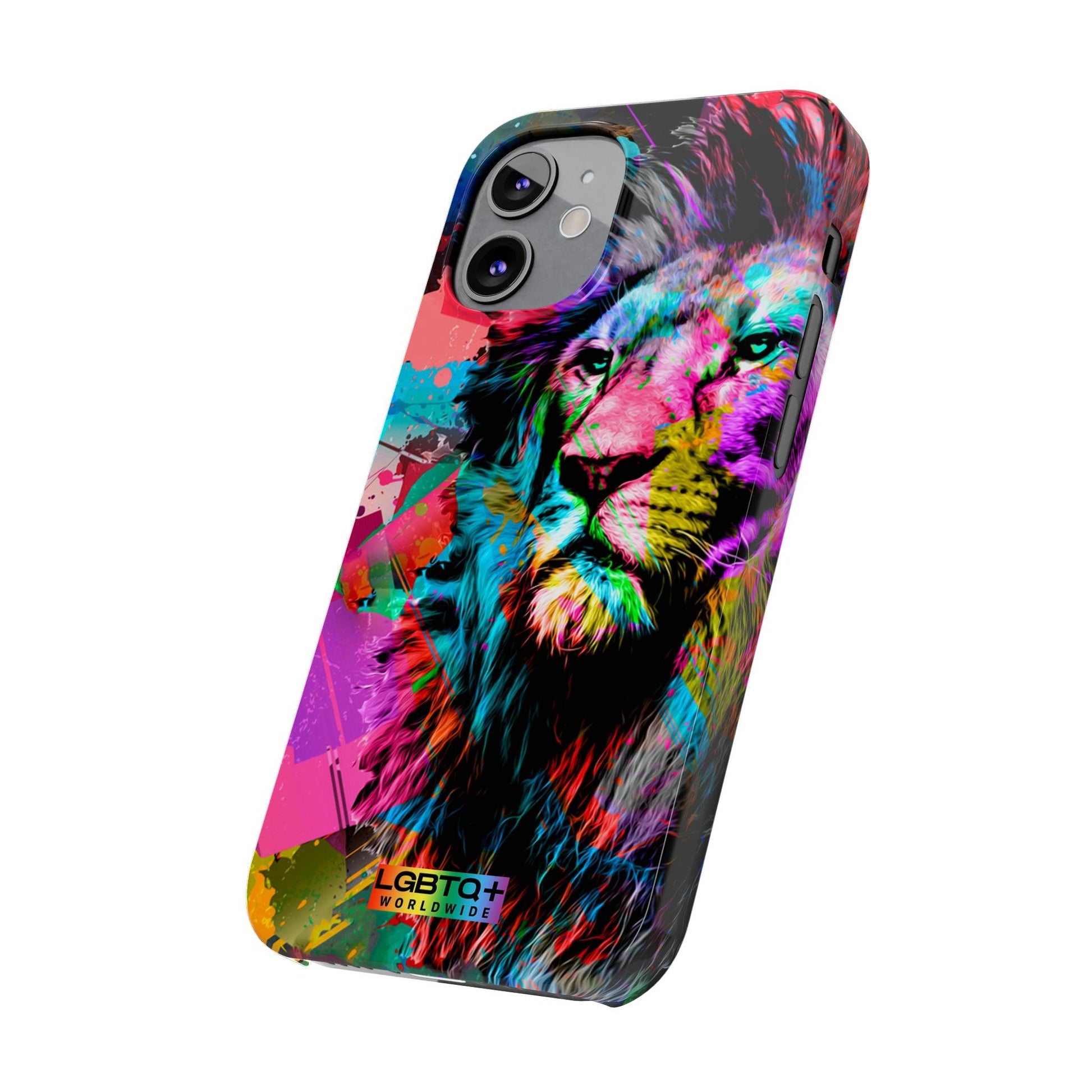 LGBTQWorldwide - ,,STARKER LÖWE" Handyhülle Accessories, Back-to-School, card, Glossy, iPhone, iPhone Cases, Phone accessory, Phone Cases, Samsung Cases, Slim lgbtq Bekleidung Accessoires unisex Zubehör