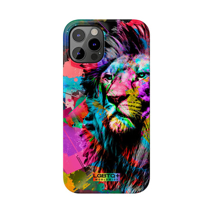 LGBTQWorldwide - ,,STARKER LÖWE" Handyhülle Accessories, Back-to-School, card, Glossy, iPhone, iPhone Cases, Phone accessory, Phone Cases, Samsung Cases, Slim lgbtq Bekleidung Accessoires unisex Zubehör