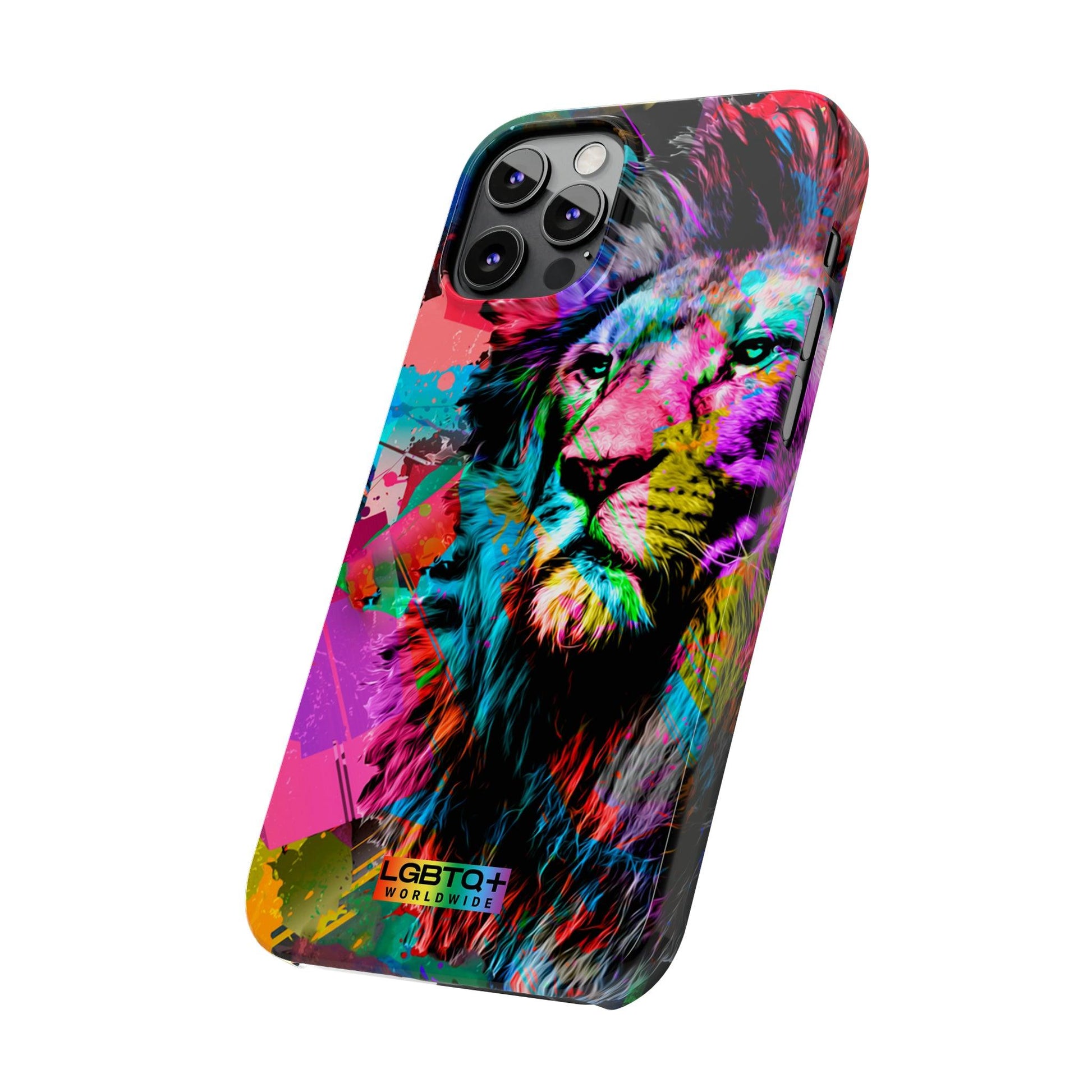 LGBTQWorldwide - ,,STARKER LÖWE" Handyhülle Accessories, Back-to-School, card, Glossy, iPhone, iPhone Cases, Phone accessory, Phone Cases, Samsung Cases, Slim lgbtq Bekleidung Accessoires unisex Zubehör