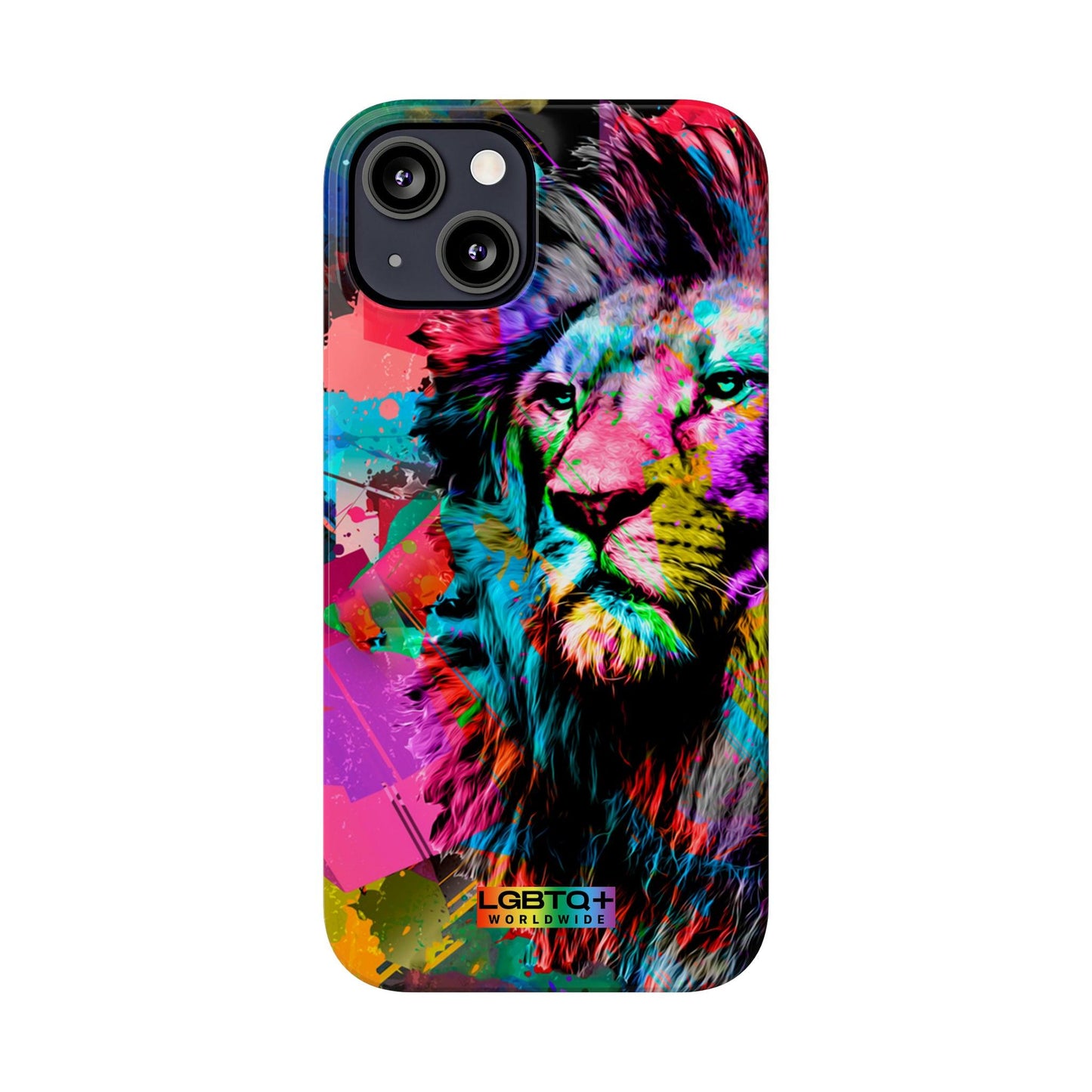 LGBTQWorldwide - ,,STARKER LÖWE" Handyhülle Accessories, Back-to-School, card, Glossy, iPhone, iPhone Cases, Phone accessory, Phone Cases, Samsung Cases, Slim lgbtq Bekleidung Accessoires unisex Zubehör