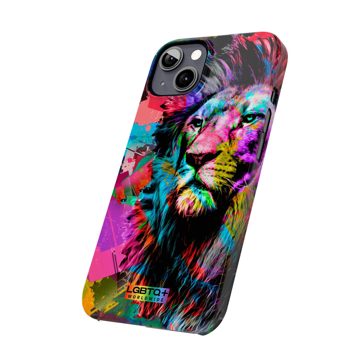 LGBTQWorldwide - ,,STARKER LÖWE" Handyhülle Accessories, Back-to-School, card, Glossy, iPhone, iPhone Cases, Phone accessory, Phone Cases, Samsung Cases, Slim lgbtq Bekleidung Accessoires unisex Zubehör