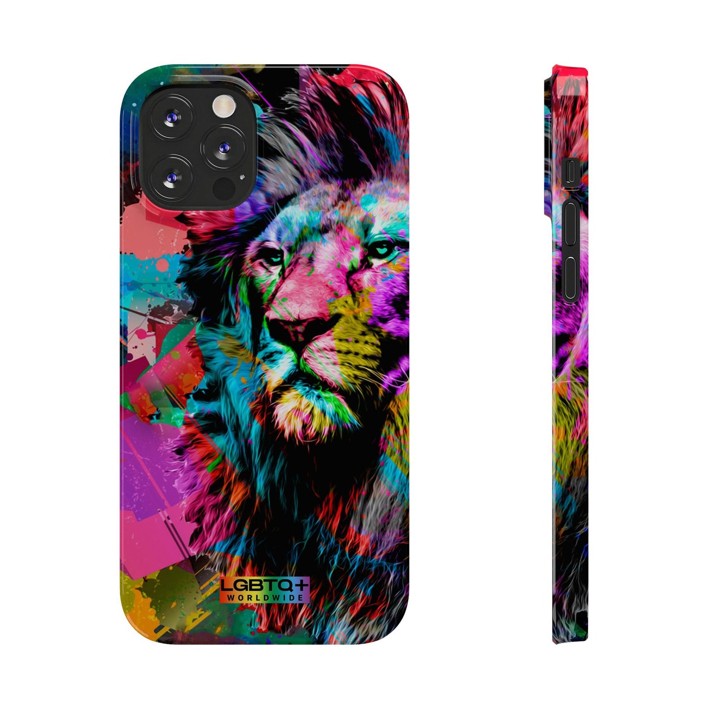 LGBTQWorldwide - ,,STARKER LÖWE" Handyhülle Accessories, Back-to-School, card, Glossy, iPhone, iPhone Cases, Phone accessory, Phone Cases, Samsung Cases, Slim lgbtq Bekleidung Accessoires unisex Zubehör