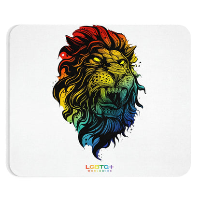 LGBTQWorldwide - ,,STARKER LÖWE" Mauspad All, Desk, Home & Living, Mouse pad, Mouse Pads, Mousepad, tech lgbtq Bekleidung Accessoires unisex Zubehör