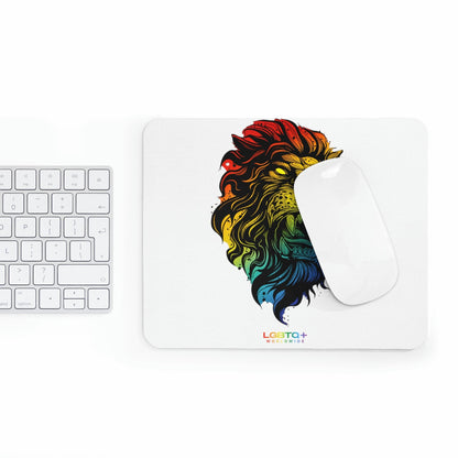 LGBTQWorldwide - ,,STARKER LÖWE" Mauspad All, Desk, Home & Living, Mouse pad, Mouse Pads, Mousepad, tech lgbtq Bekleidung Accessoires unisex Zubehör