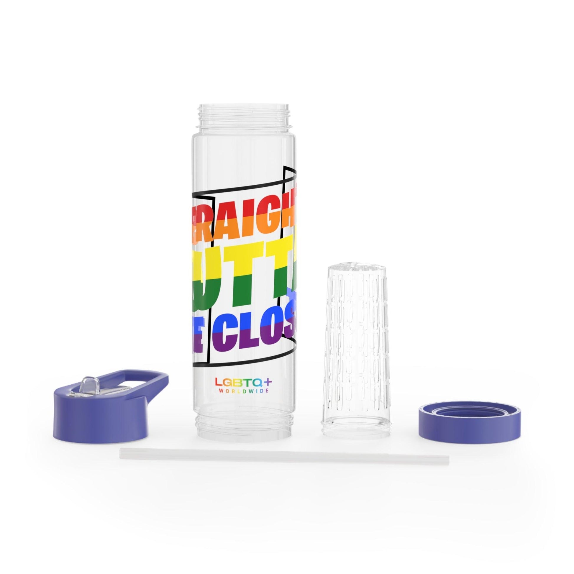 LGBTQWorldwide - ,,STRAIGHT OUTTA" Bottles, Bottles & Tumblers, home, Home & Living, Travel, Tumblers lgbtq Bekleidung Accessoires unisex Zubehör