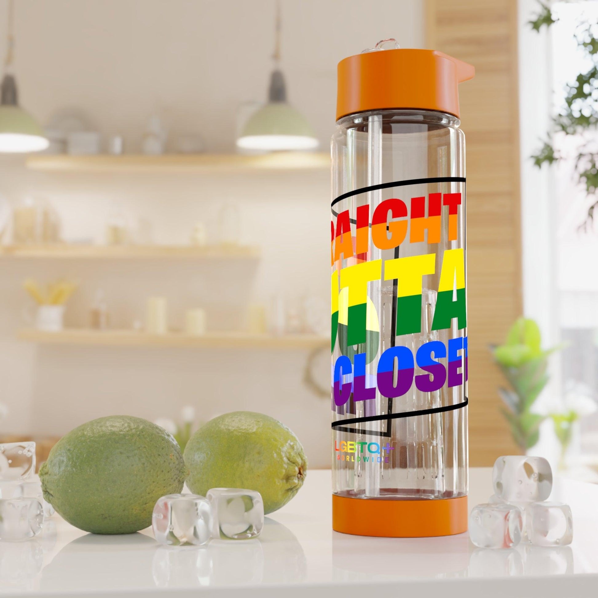 LGBTQWorldwide - ,,STRAIGHT OUTTA" Bottles, Bottles & Tumblers, home, Home & Living, Travel, Tumblers lgbtq Bekleidung Accessoires unisex Zubehör