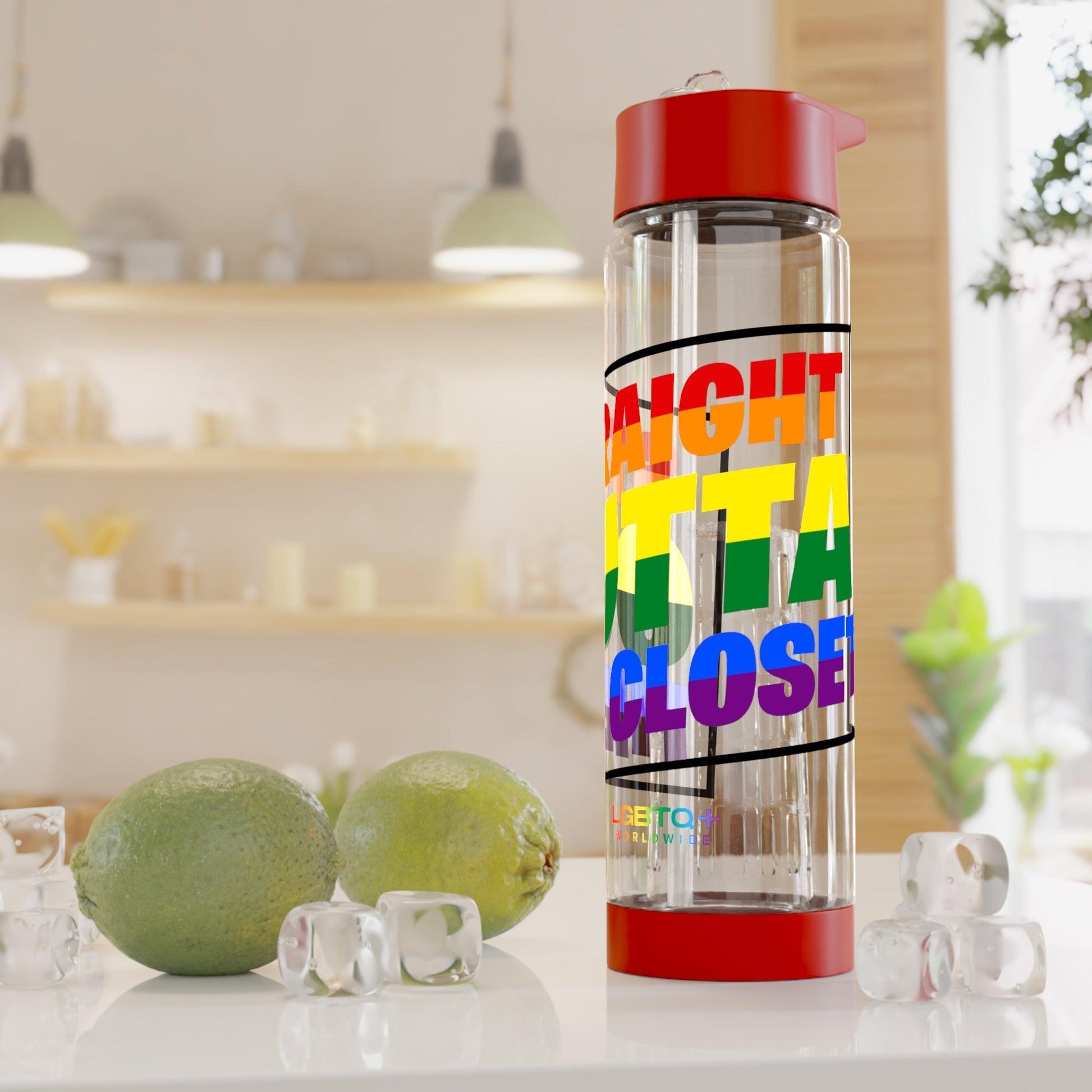 LGBTQWorldwide - ,,STRAIGHT OUTTA" Bottles, Bottles & Tumblers, home, Home & Living, Travel, Tumblers lgbtq Bekleidung Accessoires unisex Zubehör