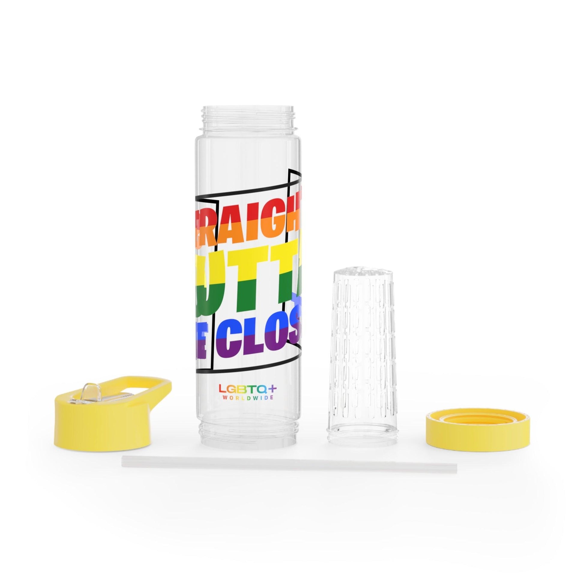 LGBTQWorldwide - ,,STRAIGHT OUTTA" Bottles, Bottles & Tumblers, home, Home & Living, Travel, Tumblers lgbtq Bekleidung Accessoires unisex Zubehör