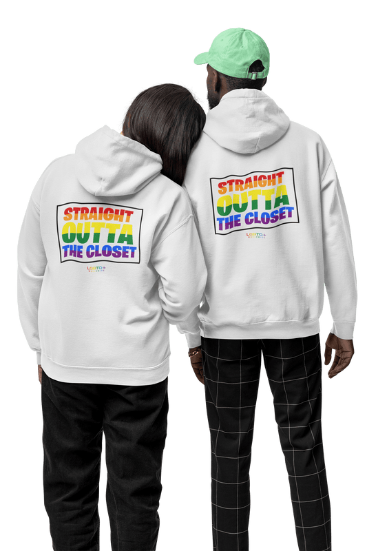 LGBTQWorldwide - ,,STRAIGHT OUTTA" Clothing, DTG, Eco-friendly, Hoodies, Men's Clothing, Recycled, Unisex, Vegan, Women's Clothing lgbtq Bekleidung Accessoires unisex Zubehör