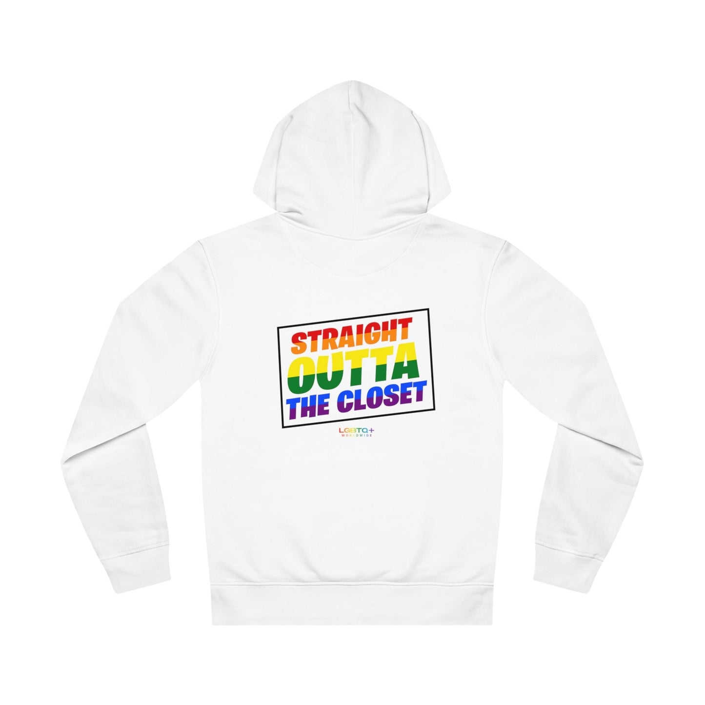 LGBTQWorldwide - ,,STRAIGHT OUTTA" Clothing, DTG, Eco-friendly, Hoodies, Men's Clothing, Recycled, Unisex, Vegan, Women's Clothing lgbtq Bekleidung Accessoires unisex Zubehör