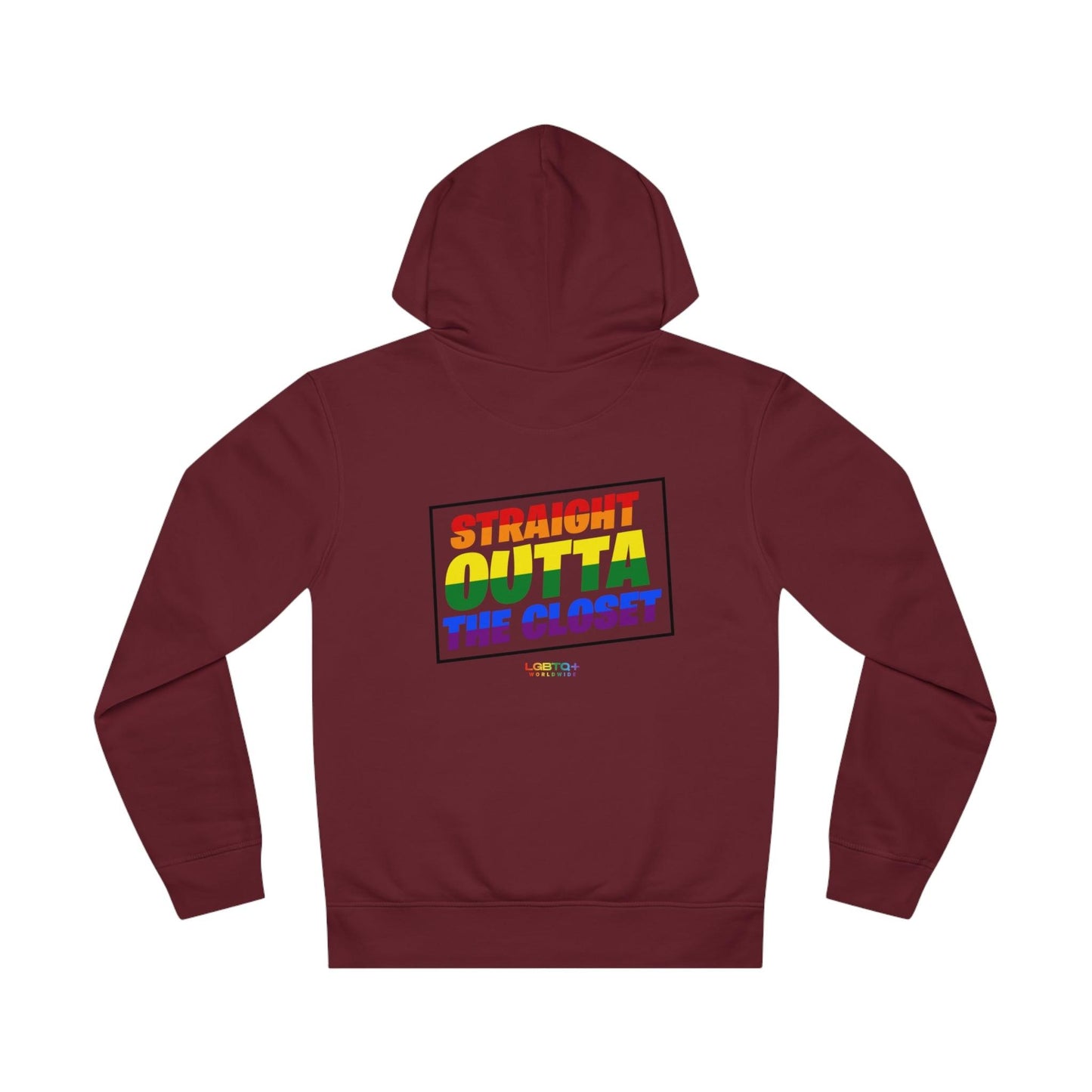 LGBTQWorldwide - ,,STRAIGHT OUTTA" Clothing, DTG, Eco-friendly, Hoodies, Men's Clothing, Recycled, Unisex, Vegan, Women's Clothing lgbtq Bekleidung Accessoires unisex Zubehör