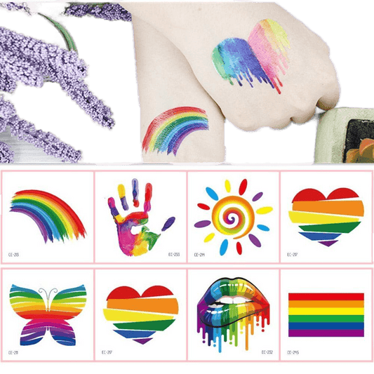 LGBTQWorldwide - Tattoo Aufkleber Accessoires lgbtq Bekleidung Accessoires unisex Zubehör