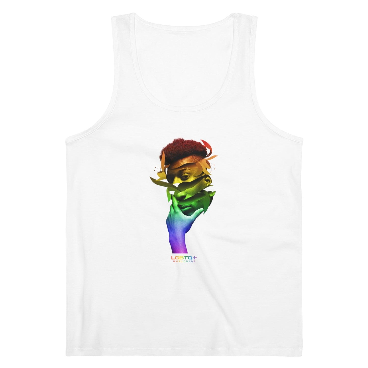 LGBTQWorldwide - ,,THINK ABOUT IT'' DTG, Eco-friendly, Men's Clothing, Neck Labels, Organic, Recycled, Slim fit, Sustainable, Tank Tops, Tanke, Vegan lgbtq Bekleidung Accessoires unisex Zubehör