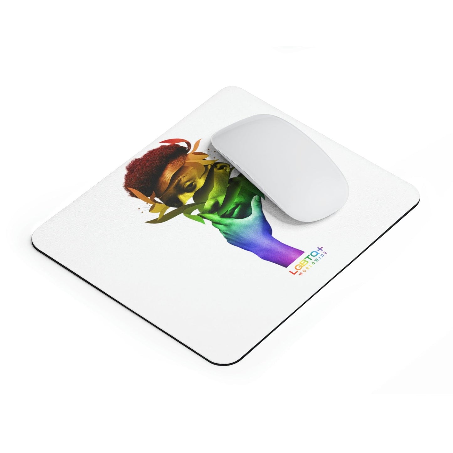 LGBTQWorldwide - ,,THINK ABOUT IT" Mauspad All, Desk, Home & Living, Mouse pad, Mouse Pads, Mousepad, tech lgbtq Bekleidung Accessoires unisex Zubehör