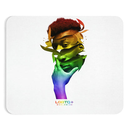 LGBTQWorldwide - ,,THINK ABOUT IT" Mauspad All, Desk, Home & Living, Mouse pad, Mouse Pads, Mousepad, tech lgbtq Bekleidung Accessoires unisex Zubehör