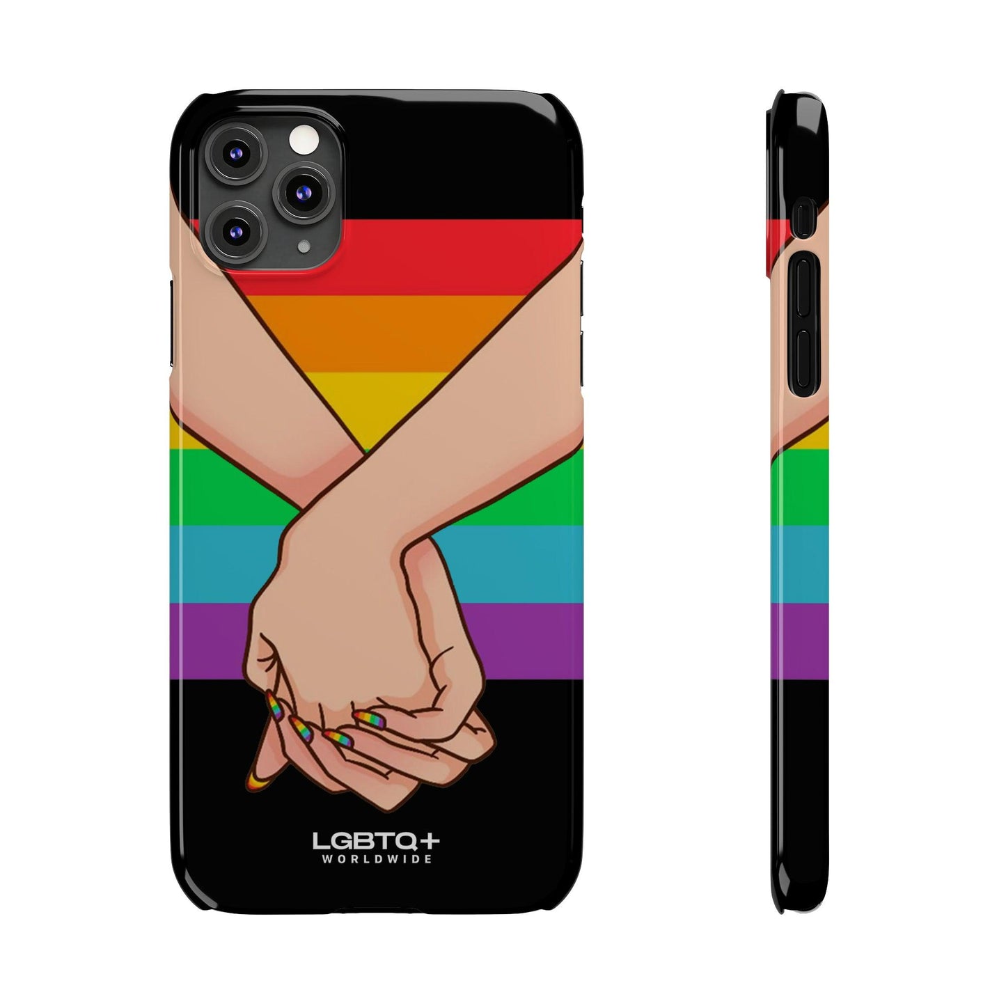 LGBTQWorldwide - ,,TOGETHER PRIDE" Handyhülle Accessories, Back-to-School, card, Glossy, iPhone, iPhone Cases, Phone accessory, Phone Cases, Samsung Cases, Slim lgbtq Bekleidung Accessoires unisex Zubehör