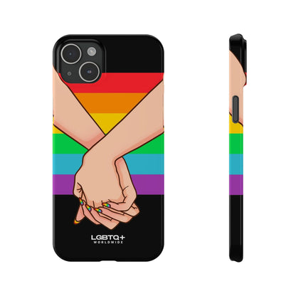 LGBTQWorldwide - ,,TOGETHER PRIDE" Handyhülle Accessories, Back-to-School, card, Glossy, iPhone, iPhone Cases, Phone accessory, Phone Cases, Samsung Cases, Slim lgbtq Bekleidung Accessoires unisex Zubehör