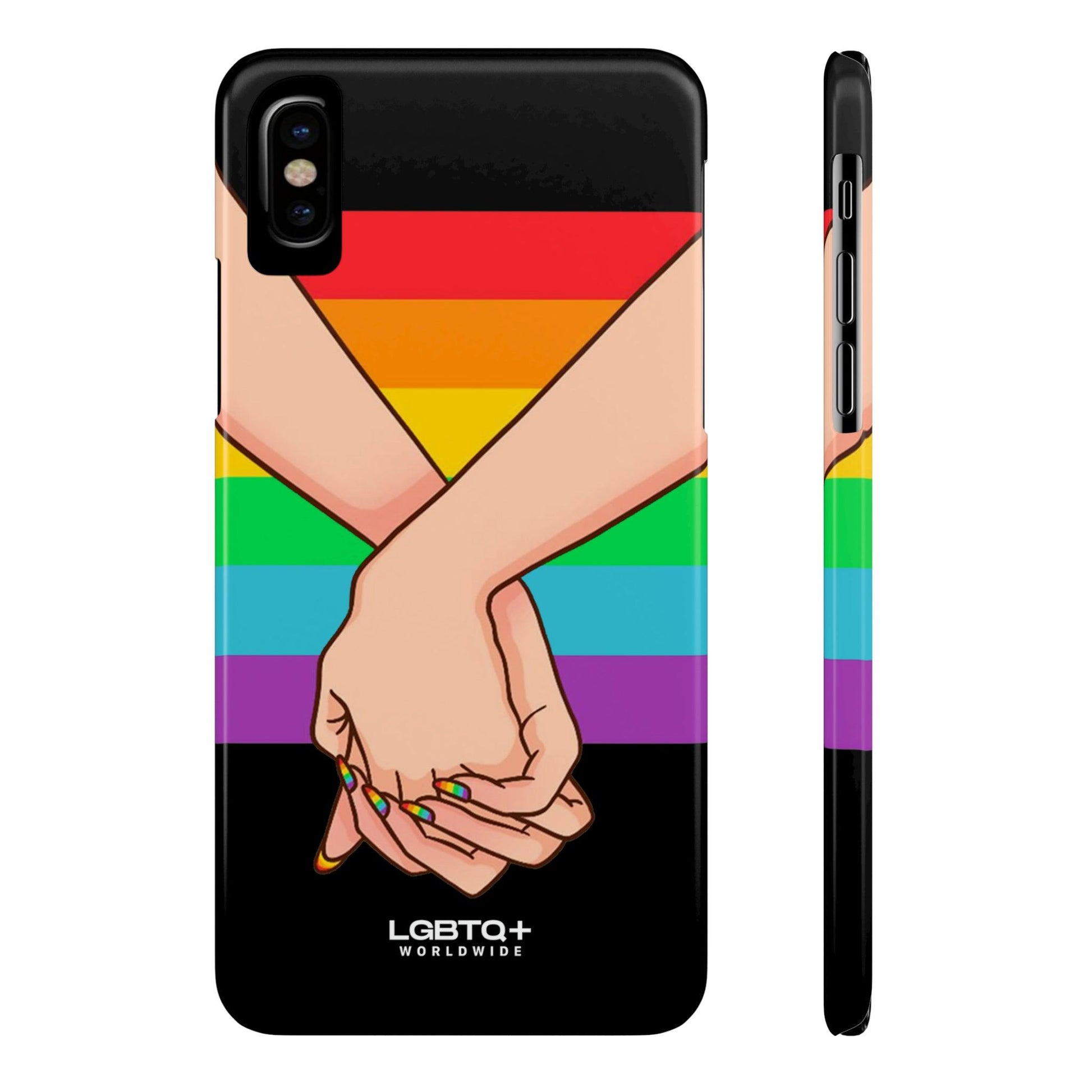 LGBTQWorldwide - ,,TOGETHER PRIDE" Handyhülle Accessories, Back-to-School, card, Glossy, iPhone, iPhone Cases, Phone accessory, Phone Cases, Samsung Cases, Slim lgbtq Bekleidung Accessoires unisex Zubehör