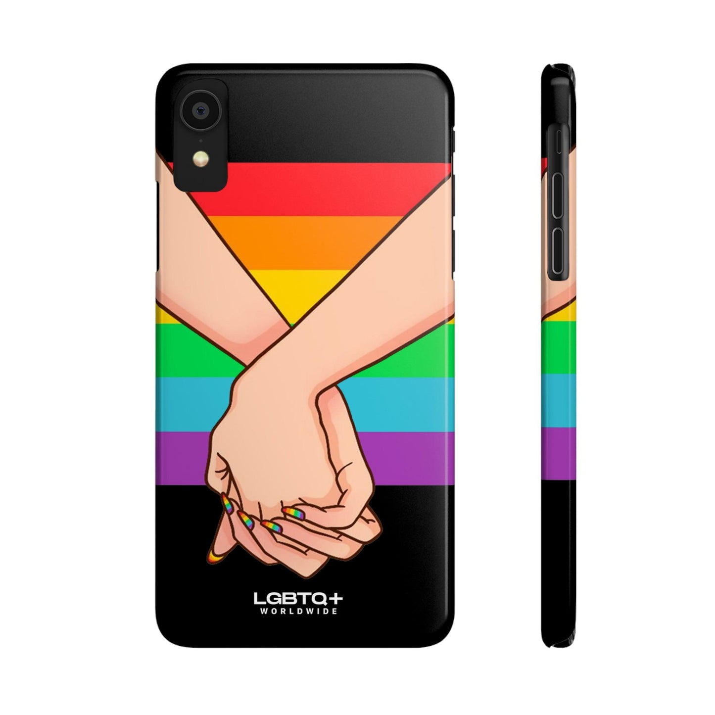 LGBTQWorldwide - ,,TOGETHER PRIDE" Handyhülle Accessories, Back-to-School, card, Glossy, iPhone, iPhone Cases, Phone accessory, Phone Cases, Samsung Cases, Slim lgbtq Bekleidung Accessoires unisex Zubehör