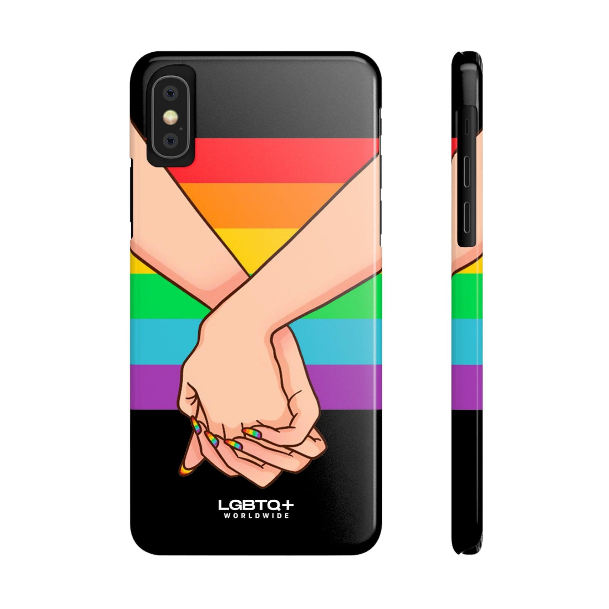 LGBTQWorldwide - ,,TOGETHER PRIDE" Handyhülle Accessories, Back-to-School, card, Glossy, iPhone, iPhone Cases, Phone accessory, Phone Cases, Samsung Cases, Slim lgbtq Bekleidung Accessoires unisex Zubehör