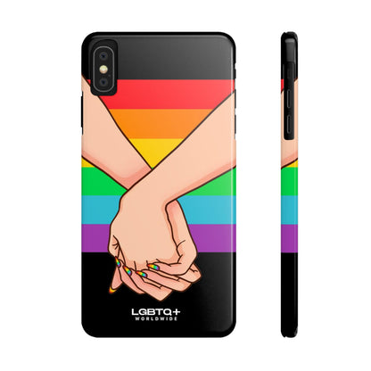 LGBTQWorldwide - ,,TOGETHER PRIDE" Handyhülle Accessories, Back-to-School, card, Glossy, iPhone, iPhone Cases, Phone accessory, Phone Cases, Samsung Cases, Slim lgbtq Bekleidung Accessoires unisex Zubehör