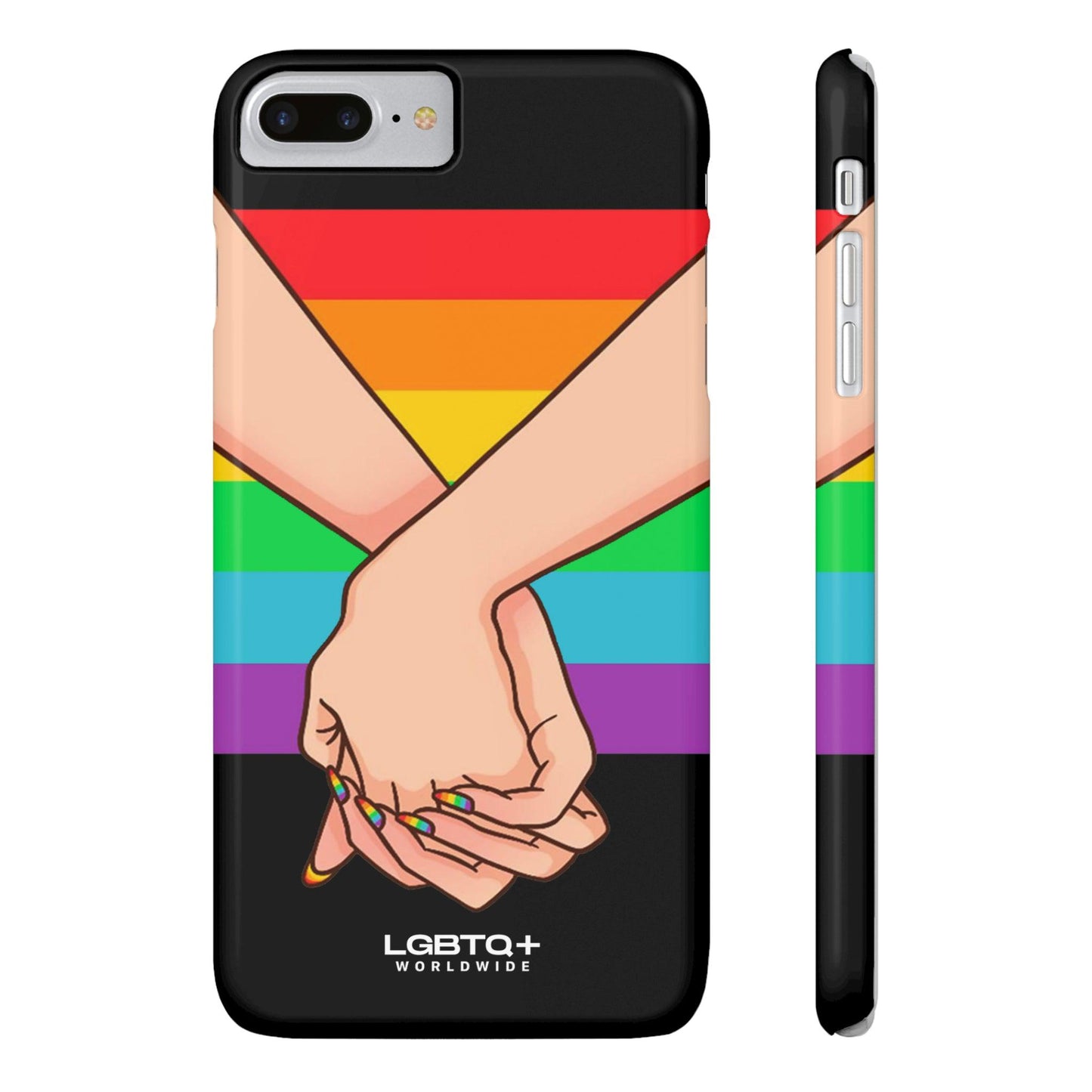 LGBTQWorldwide - ,,TOGETHER PRIDE" Handyhülle Accessories, Back-to-School, card, Glossy, iPhone, iPhone Cases, Phone accessory, Phone Cases, Samsung Cases, Slim lgbtq Bekleidung Accessoires unisex Zubehör