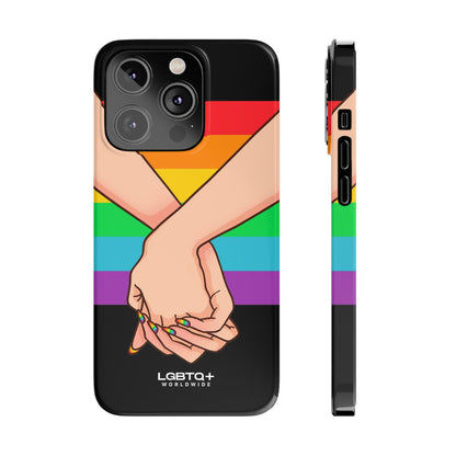 LGBTQWorldwide - ,,TOGETHER PRIDE" Handyhülle Accessories, Back-to-School, card, Glossy, iPhone, iPhone Cases, Phone accessory, Phone Cases, Samsung Cases, Slim lgbtq Bekleidung Accessoires unisex Zubehör