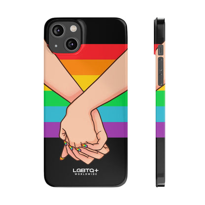 LGBTQWorldwide - ,,TOGETHER PRIDE" Handyhülle Accessories, Back-to-School, card, Glossy, iPhone, iPhone Cases, Phone accessory, Phone Cases, Samsung Cases, Slim lgbtq Bekleidung Accessoires unisex Zubehör