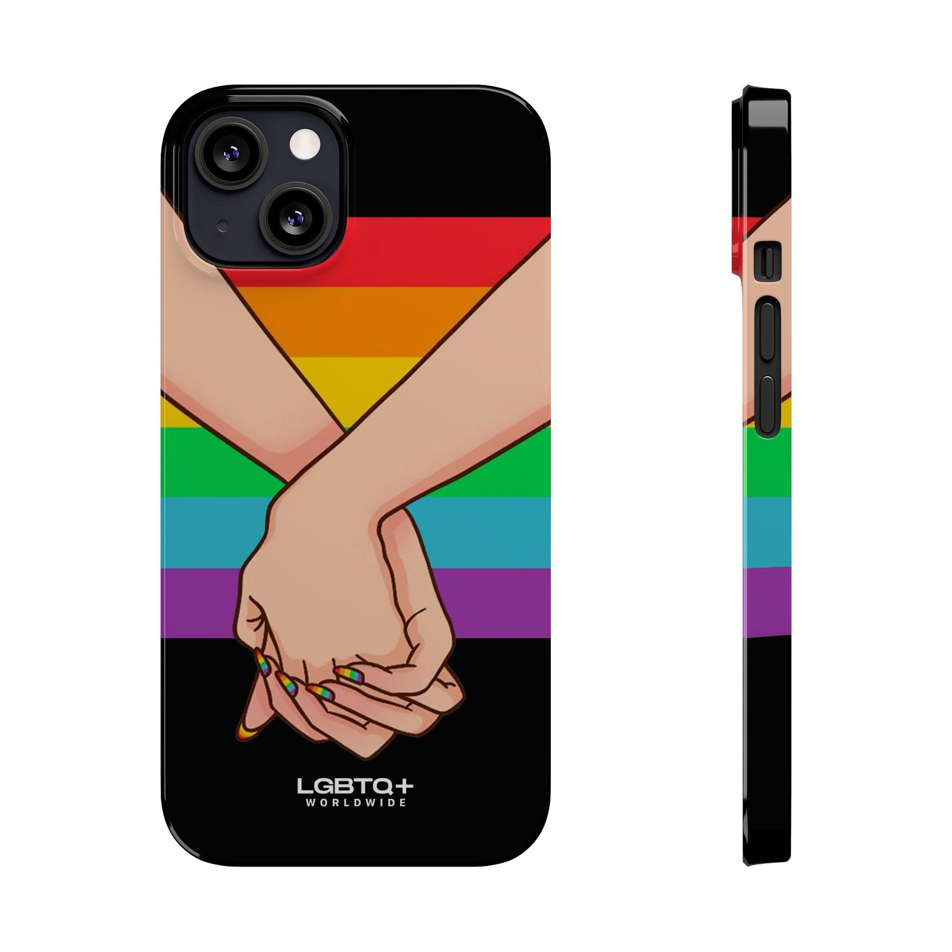 LGBTQWorldwide - ,,TOGETHER PRIDE" Handyhülle Accessories, Back-to-School, card, Glossy, iPhone, iPhone Cases, Phone accessory, Phone Cases, Samsung Cases, Slim lgbtq Bekleidung Accessoires unisex Zubehör