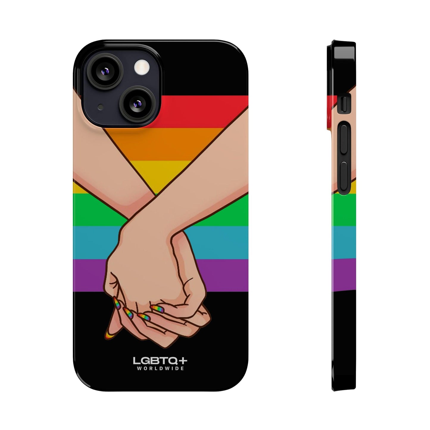 LGBTQWorldwide - ,,TOGETHER PRIDE" Handyhülle Accessories, Back-to-School, card, Glossy, iPhone, iPhone Cases, Phone accessory, Phone Cases, Samsung Cases, Slim lgbtq Bekleidung Accessoires unisex Zubehör