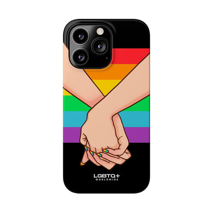 LGBTQWorldwide - ,,TOGETHER PRIDE" Handyhülle Accessories, Back-to-School, card, Glossy, iPhone, iPhone Cases, Phone accessory, Phone Cases, Samsung Cases, Slim lgbtq Bekleidung Accessoires unisex Zubehör