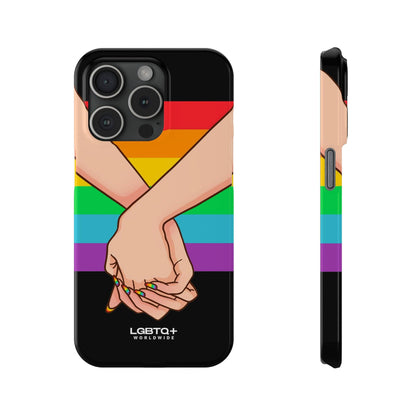 LGBTQWorldwide - ,,TOGETHER PRIDE" Handyhülle Accessories, Back-to-School, card, Glossy, iPhone, iPhone Cases, Phone accessory, Phone Cases, Samsung Cases, Slim lgbtq Bekleidung Accessoires unisex Zubehör