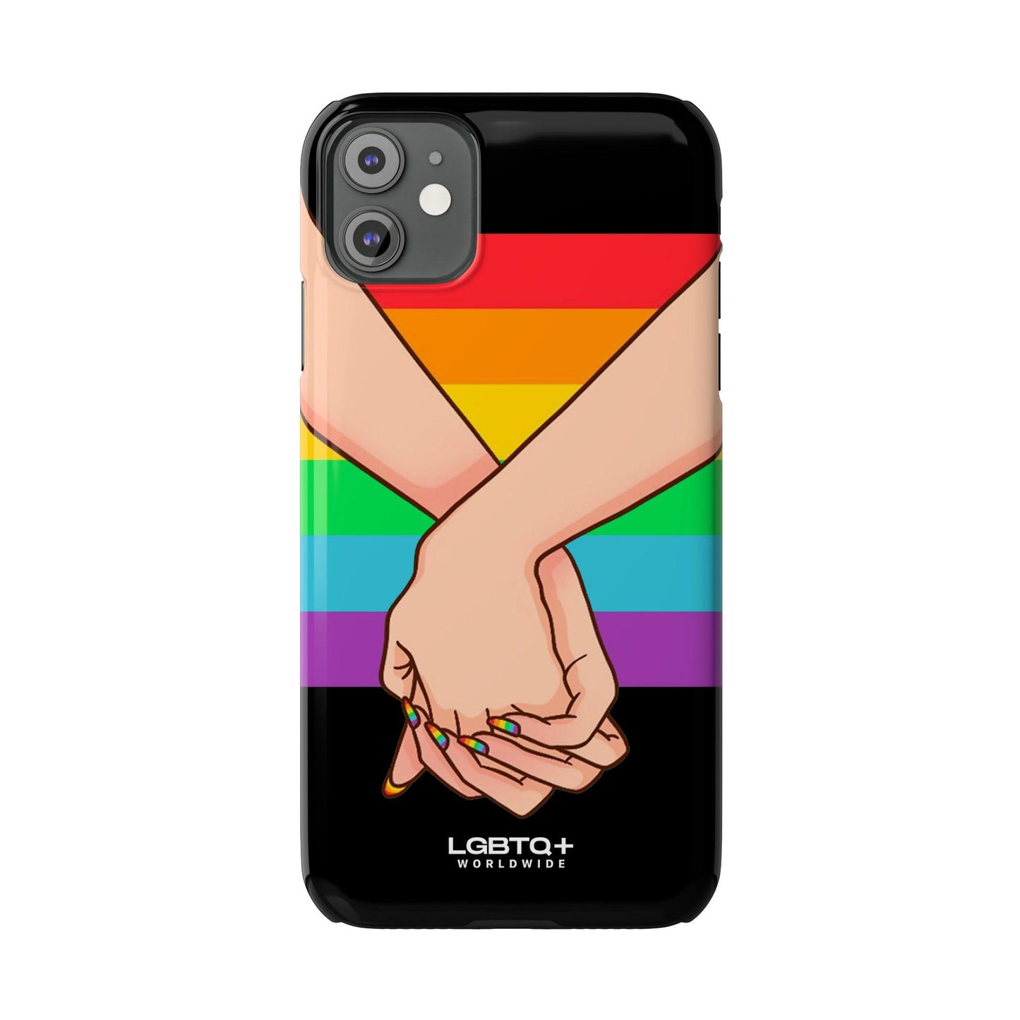 LGBTQWorldwide - ,,TOGETHER PRIDE" Handyhülle Accessories, Back-to-School, card, Glossy, iPhone, iPhone Cases, Phone accessory, Phone Cases, Samsung Cases, Slim lgbtq Bekleidung Accessoires unisex Zubehör