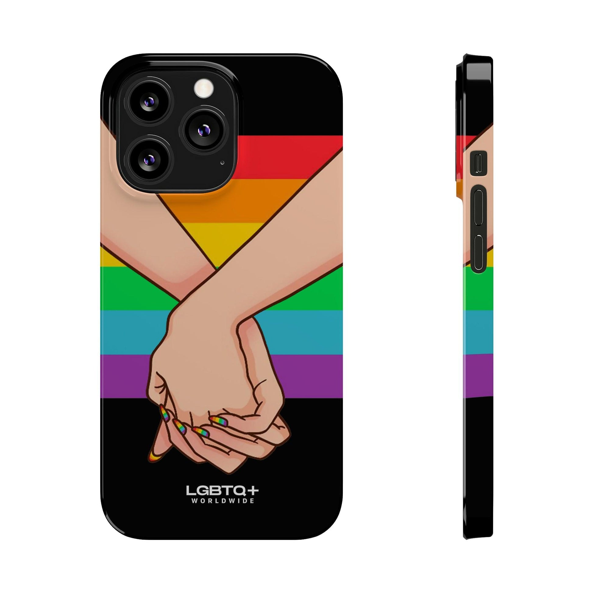 LGBTQWorldwide - ,,TOGETHER PRIDE" Handyhülle Accessories, Back-to-School, card, Glossy, iPhone, iPhone Cases, Phone accessory, Phone Cases, Samsung Cases, Slim lgbtq Bekleidung Accessoires unisex Zubehör