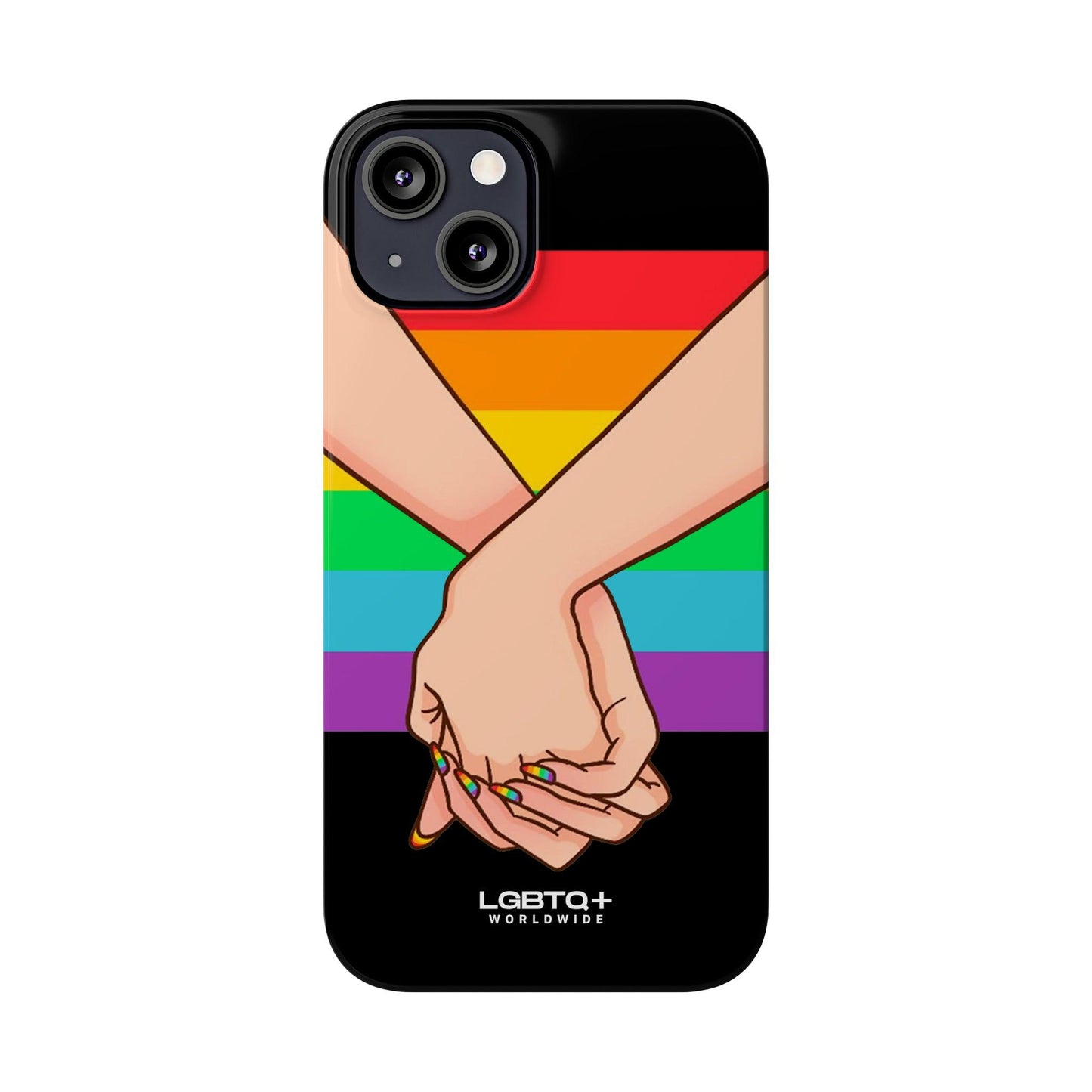 LGBTQWorldwide - ,,TOGETHER PRIDE" Handyhülle Accessories, Back-to-School, card, Glossy, iPhone, iPhone Cases, Phone accessory, Phone Cases, Samsung Cases, Slim lgbtq Bekleidung Accessoires unisex Zubehör