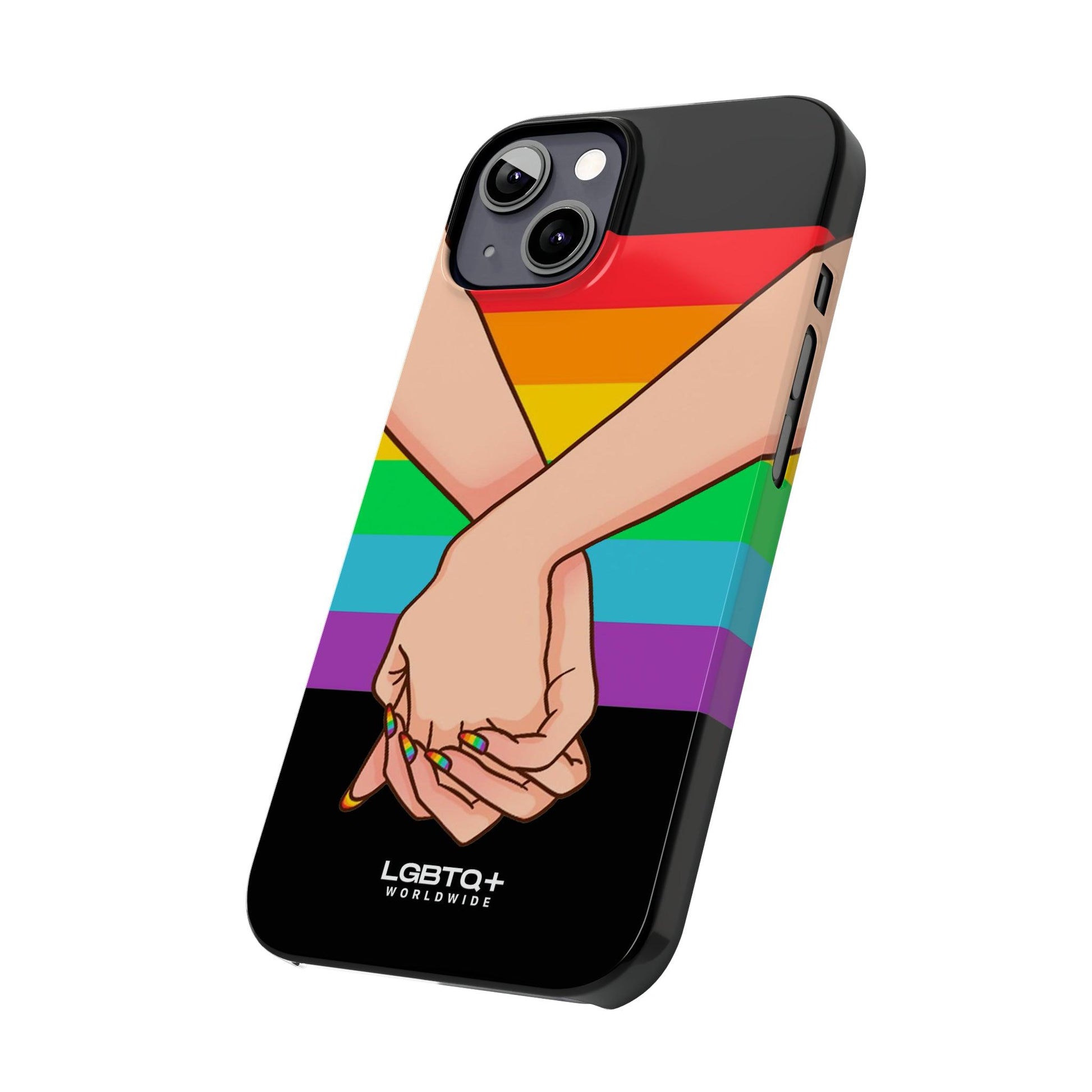 LGBTQWorldwide - ,,TOGETHER PRIDE" Handyhülle Accessories, Back-to-School, card, Glossy, iPhone, iPhone Cases, Phone accessory, Phone Cases, Samsung Cases, Slim lgbtq Bekleidung Accessoires unisex Zubehör