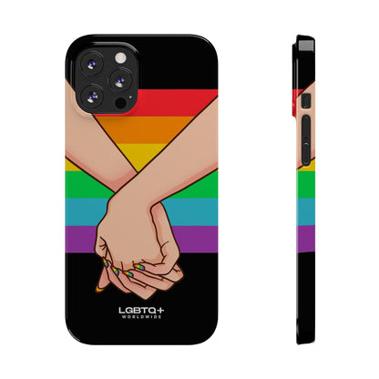 LGBTQWorldwide - ,,TOGETHER PRIDE" Handyhülle Accessories, Back-to-School, card, Glossy, iPhone, iPhone Cases, Phone accessory, Phone Cases, Samsung Cases, Slim lgbtq Bekleidung Accessoires unisex Zubehör