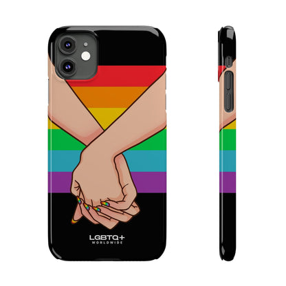 LGBTQWorldwide - ,,TOGETHER PRIDE" Handyhülle Accessories, Back-to-School, card, Glossy, iPhone, iPhone Cases, Phone accessory, Phone Cases, Samsung Cases, Slim lgbtq Bekleidung Accessoires unisex Zubehör