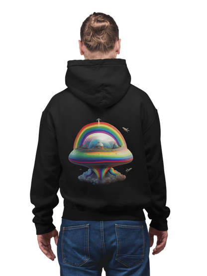 LGBTQWorldwide - ,,UFO" ai, DTG, Eco-friendly, Hoodies, Men's Clothing, Recycled, Unisex, Vegan, Women's Clothing lgbtq Bekleidung Accessoires unisex Zubehör