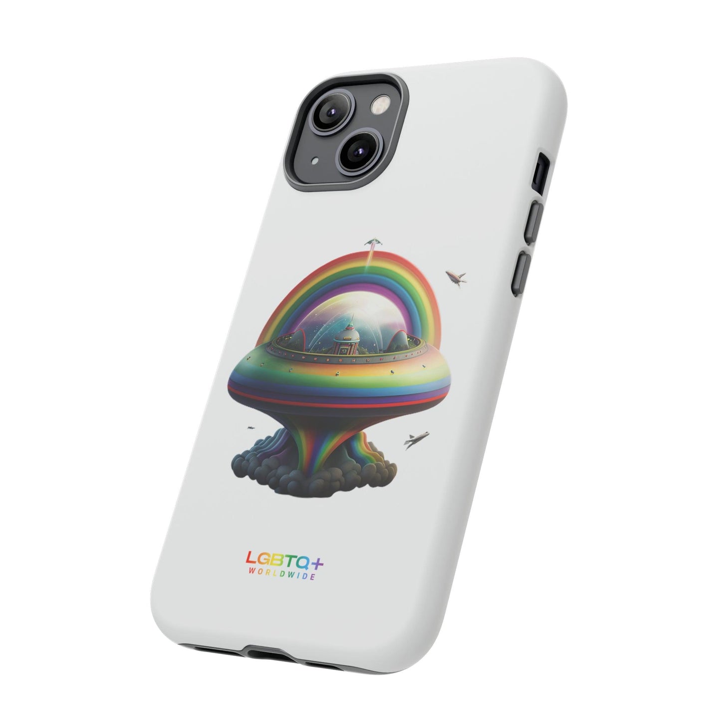 LGBTQWorldwide - ,,UFO" Doppelgehäuse Handyhülle Accessories, Glossy, iPhone Cases, Matte, Phone accessory, Phone Cases, Samsung Cases, tough, Valentine's Day Picks lgbtq Bekleidung Accessoires unisex Zubehör