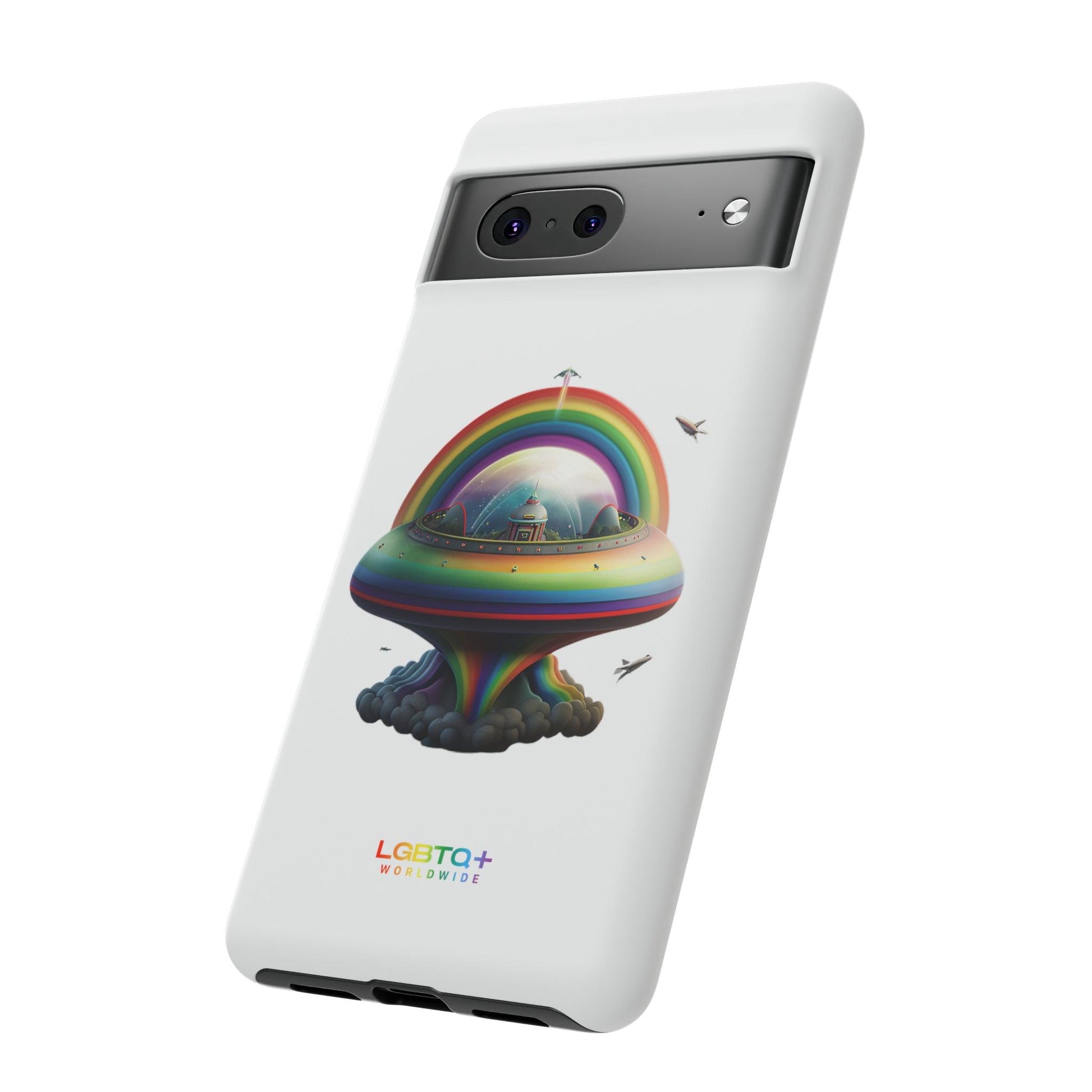 LGBTQWorldwide - ,,UFO" Doppelgehäuse Handyhülle Accessories, Glossy, iPhone Cases, Matte, Phone accessory, Phone Cases, Samsung Cases, tough, Valentine's Day Picks lgbtq Bekleidung Accessoires unisex Zubehör