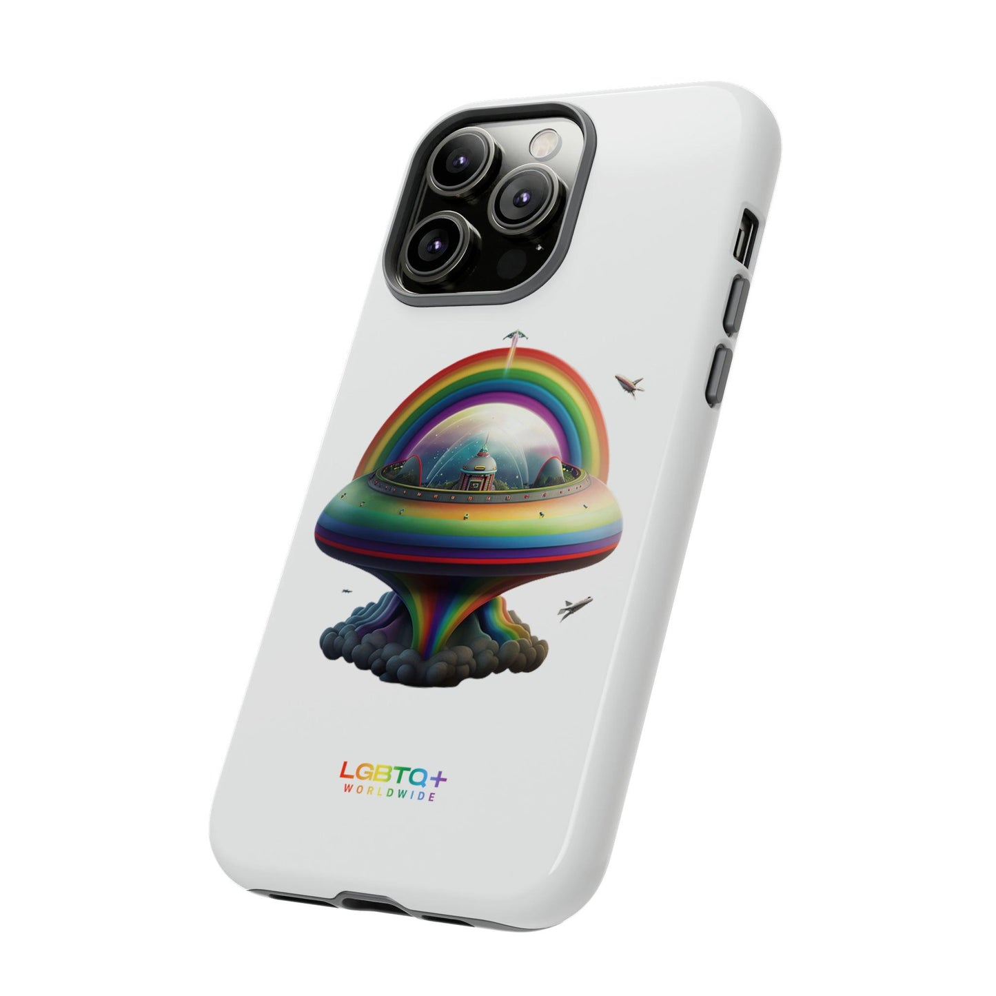 LGBTQWorldwide - ,,UFO" Doppelgehäuse Handyhülle Accessories, Glossy, iPhone Cases, Matte, Phone accessory, Phone Cases, Samsung Cases, tough, Valentine's Day Picks lgbtq Bekleidung Accessoires unisex Zubehör