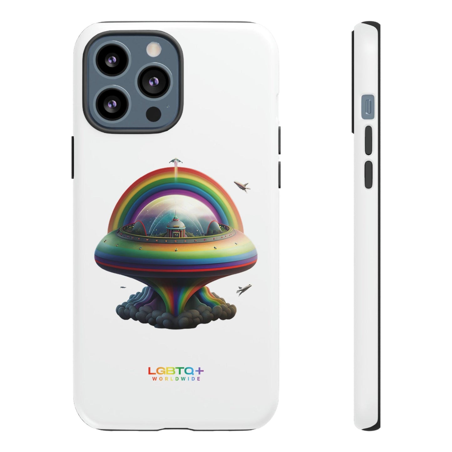 LGBTQWorldwide - ,,UFO" Doppelgehäuse Handyhülle Accessories, Glossy, iPhone Cases, Matte, Phone accessory, Phone Cases, Samsung Cases, tough, Valentine's Day Picks lgbtq Bekleidung Accessoires unisex Zubehör