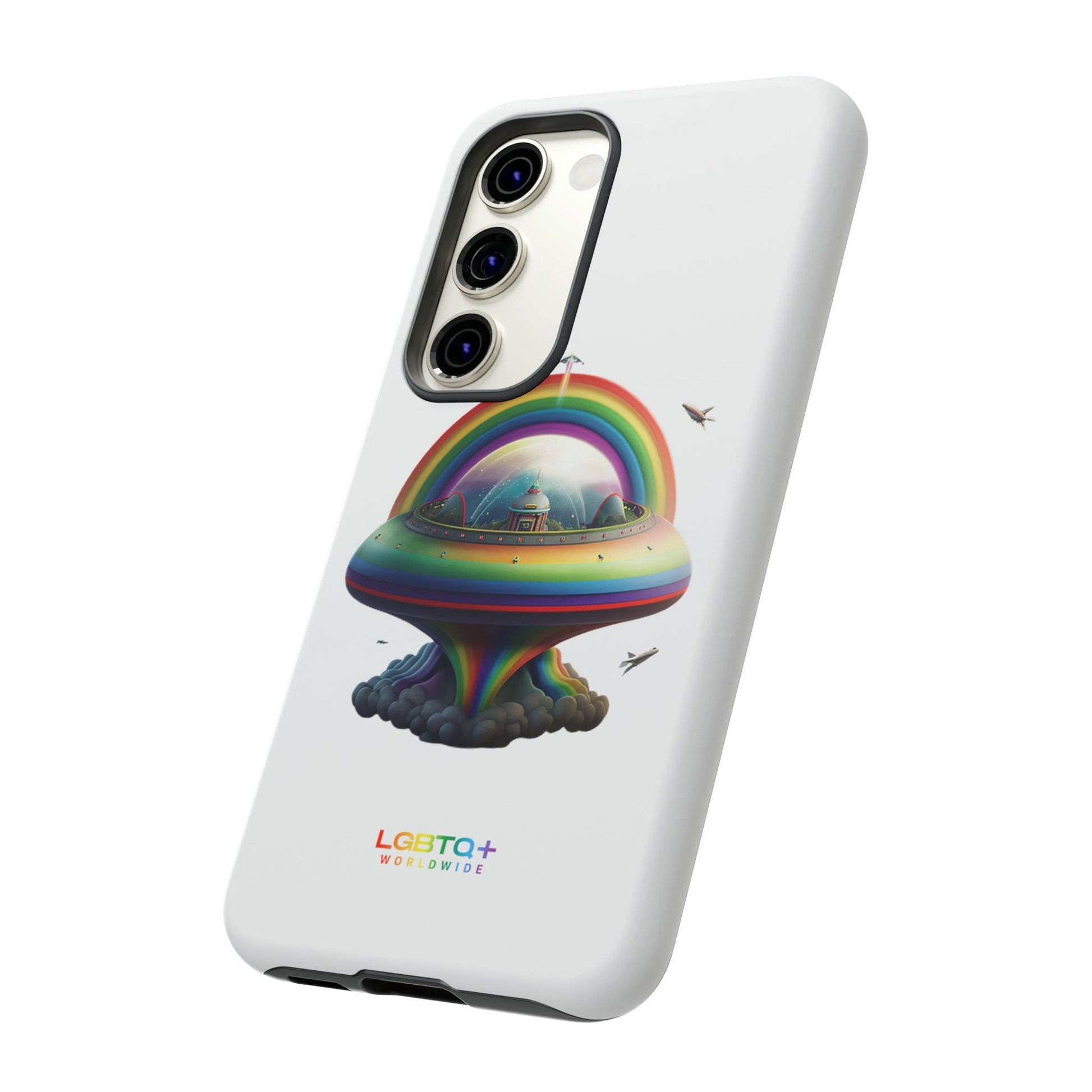 LGBTQWorldwide - ,,UFO" Doppelgehäuse Handyhülle Accessories, Glossy, iPhone Cases, Matte, Phone accessory, Phone Cases, Samsung Cases, tough, Valentine's Day Picks lgbtq Bekleidung Accessoires unisex Zubehör