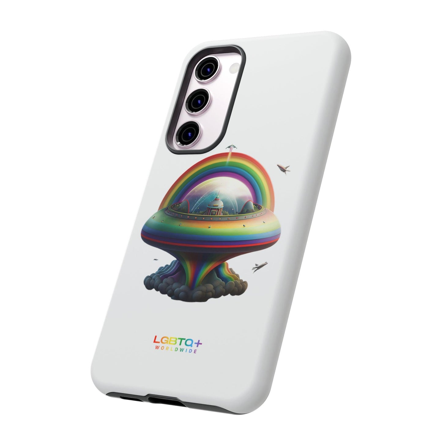 LGBTQWorldwide - ,,UFO" Doppelgehäuse Handyhülle Accessories, Glossy, iPhone Cases, Matte, Phone accessory, Phone Cases, Samsung Cases, tough, Valentine's Day Picks lgbtq Bekleidung Accessoires unisex Zubehör