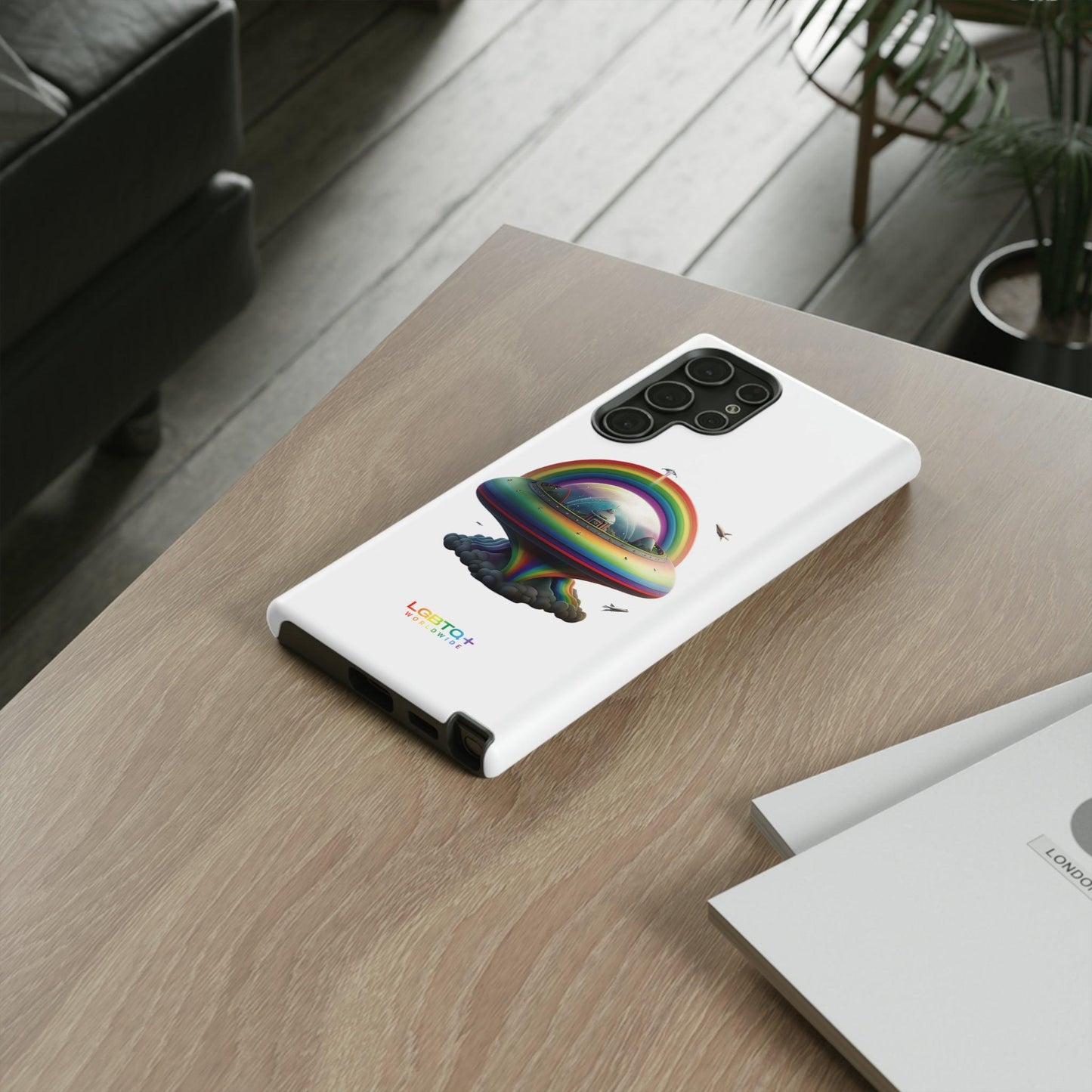 LGBTQWorldwide - ,,UFO" Doppelgehäuse Handyhülle Accessories, Glossy, iPhone Cases, Matte, Phone accessory, Phone Cases, Samsung Cases, tough, Valentine's Day Picks lgbtq Bekleidung Accessoires unisex Zubehör