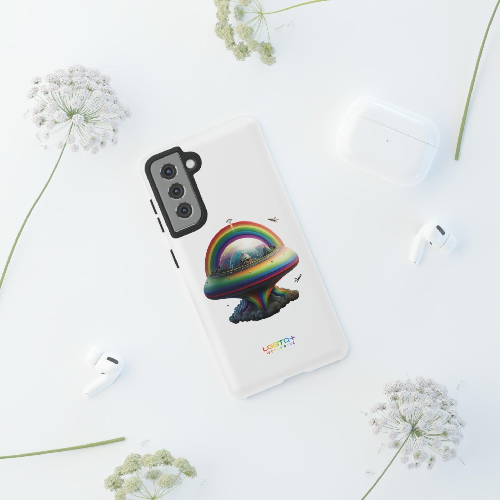 LGBTQWorldwide - ,,UFO" Doppelgehäuse Handyhülle Accessories, Glossy, iPhone Cases, Matte, Phone accessory, Phone Cases, Samsung Cases, tough, Valentine's Day Picks lgbtq Bekleidung Accessoires unisex Zubehör